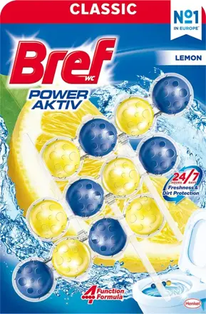 Bref wc blok power aktiv lemon 3*50 g