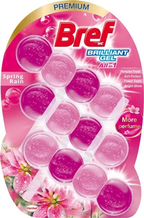 BREF briliant guličky 3x42 g Ružové spring