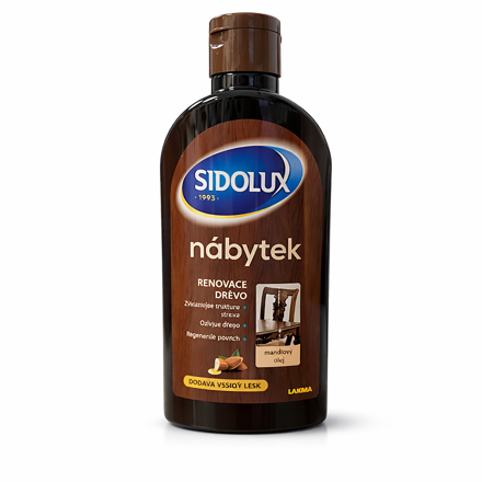 Sidolux renovácia mlieko na nábytok v vôňou mandle 300 ml