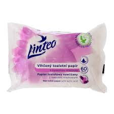 TP LINTEO VLHČENÝ s klipom levandula 60 ks