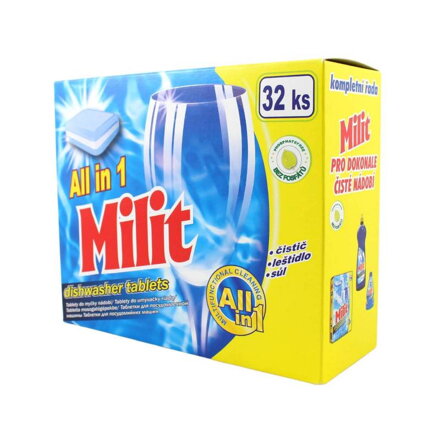 Milit tablety do umývačky riadu 32ks