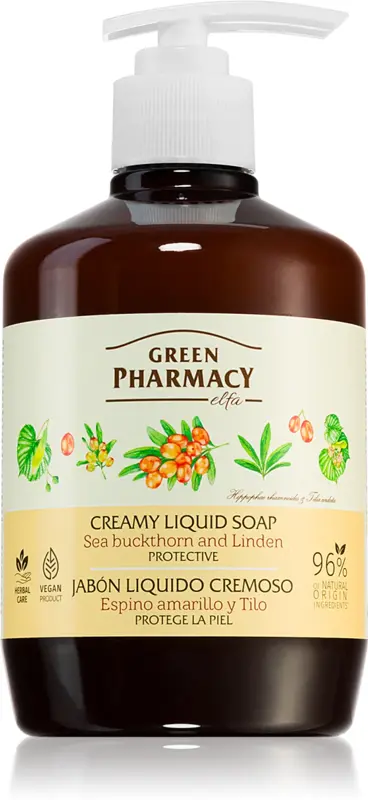 Green Pharmacy tekuté mydlo rakytník-lipa 460ml