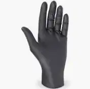 Rukavica (Nitril) nepúdrovaná čierne S[100 ks]
